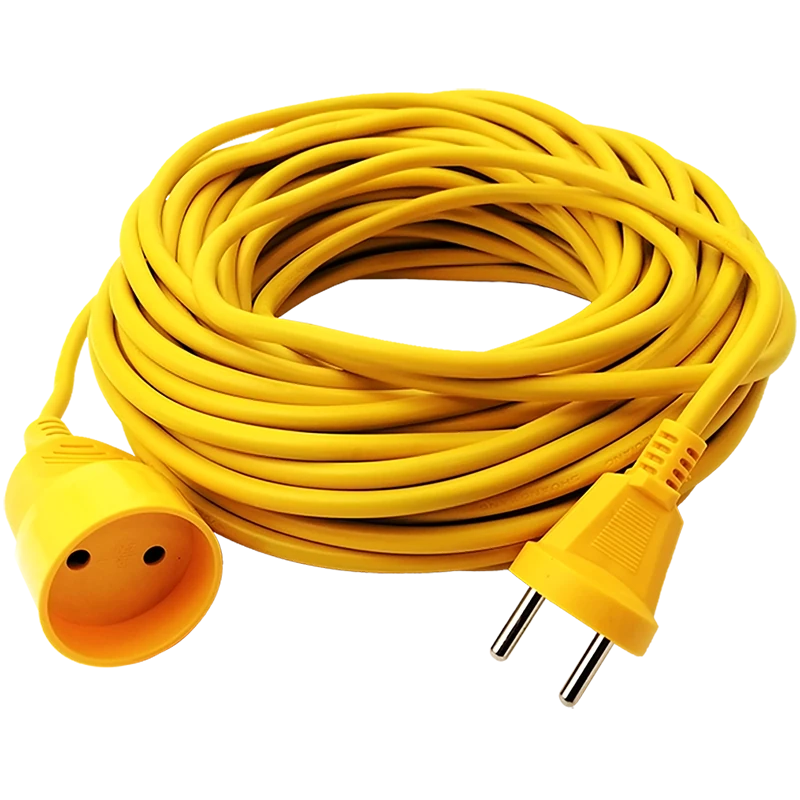 Forlængerledning gul 40 mtr