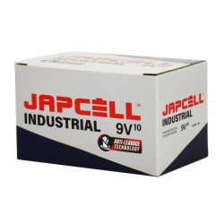 Japcell batteri 9v pk a 10 stk