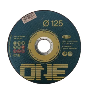 Skreskive 125 x 1,0 mm inox
