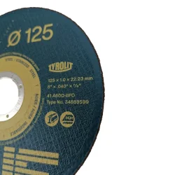 Skreskive 125 x 1,0 mm inox