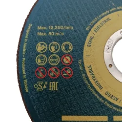 Skreskive 125 x 1,0 mm inox