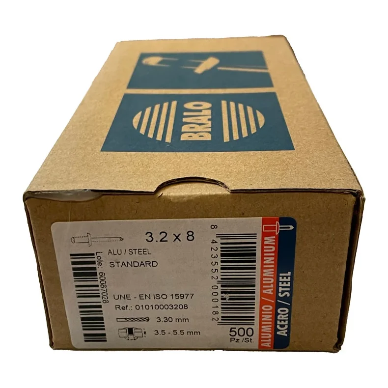 BATO Bralo Blindnitte Alu/St�l 6,4 X 18 MM