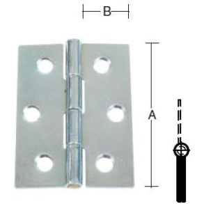 Elgalvaniseret kanth�ngsel l�s tap 76 mm