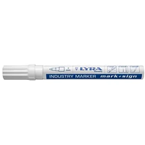 Lyra industri marker m. kugle hvid