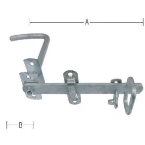 Varmgalvaniseret stalddrgreb 19-50 mm dr