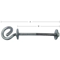 Varmgalvaniseret gyngekrog 250 mm