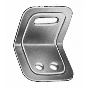 Elgalvaniseret riglejern 29x29x30mm