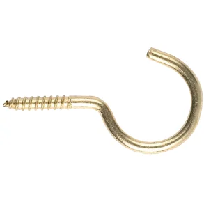 Messing skruekrog rd m/bryst 25mm