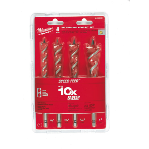 Milwaukee Speed Feed bors�t 4 stk (48130400)