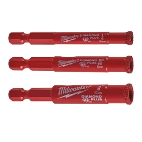 Milwaukee Dplus diamant flisebor st 1 - 3 dele