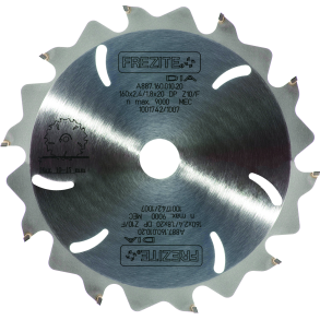 Frezite rundsavklinge til eternit 160x20 mm 10 td