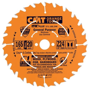 Cmt hm rundsavklinge til akku sav 165x20 mm td24