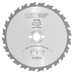 Cmt hm rundsavklinge 300x30 mm td 24