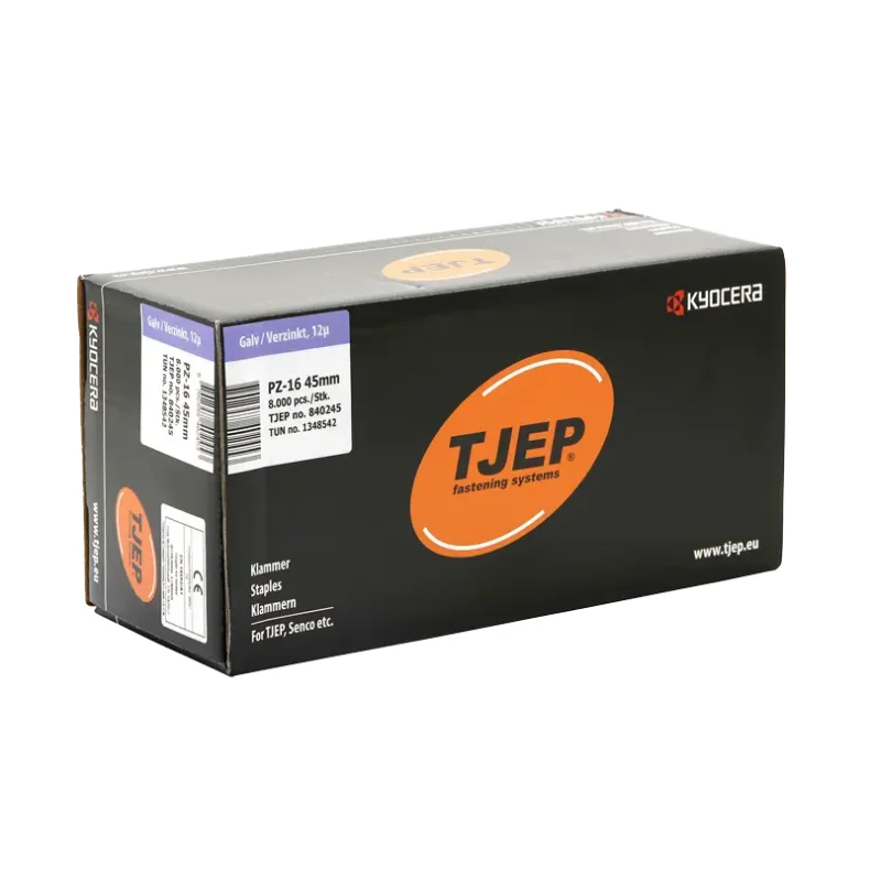 Tjep Glv klammer pz-16  45 mm 8000 stk (840245)