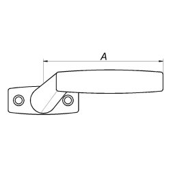 Sortlakeret paskvilgreb venstre
