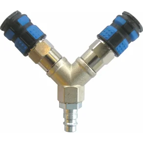 Rectus y-stykke med koblinger