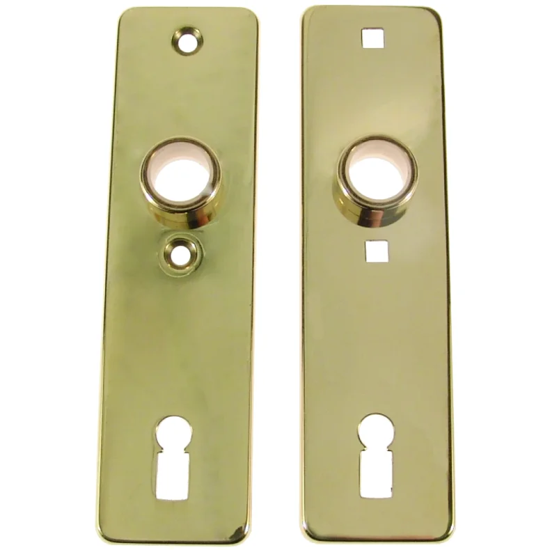 Messing langskilt m/firk.huller til kassel�s