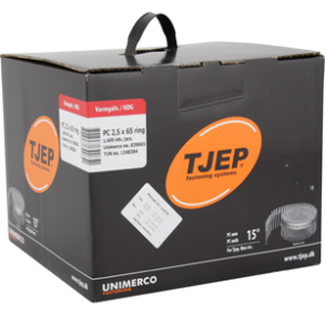 Tjep pc 25/65 glv ringsm - udendrs 1600 stk