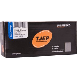 Tjep TF-18 el-galv stifter 19 mm 5000 stk (842019)