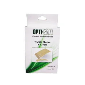 Plaster OPTI-SAFE tekstil 6x10 cm pk med 10 stk