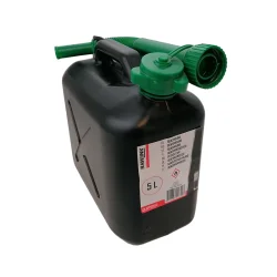 Benzindunk sort plast 5L