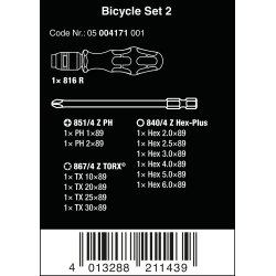 Wera cykelst set 2 - 13 dele (05004171001)
