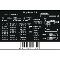 Wera cykelst set 3 A - 40 dele (05004183001)