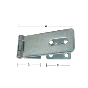 Elgalvaniseret overfald 95 mm