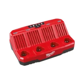 Milwaukee M12 lader til 4 batterier (M12C4)