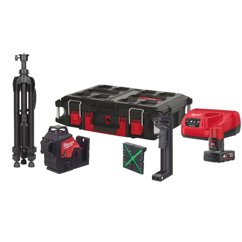 Milwaukee 3D laser gr�n str�le (M12 3PLSKIT-401P)