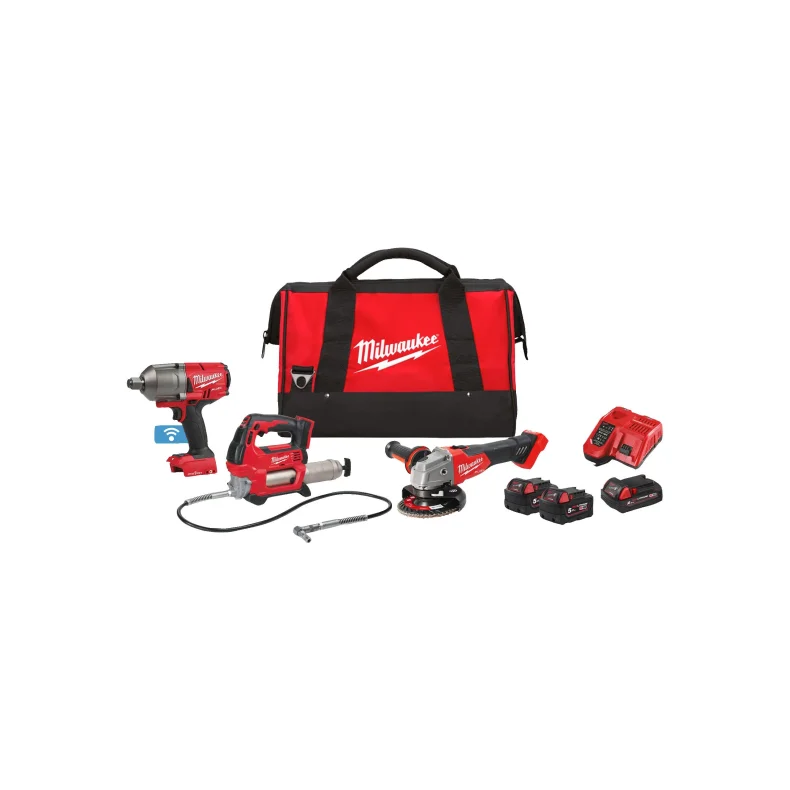 Milwaukee akku fuel 3-pack (M18FPP3AK-523B)