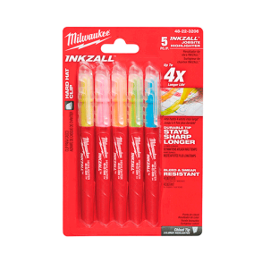 Milwaukee Inkzall highlighter 5 stk. i farver