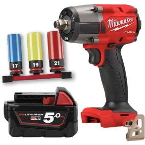 Milwaukee f�lg-skift-s�t - toppe, batteri, maskine