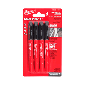 Milwaukee Inkzall speedmarker ultra fin 4 stk.