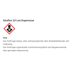 Sikaflex 221 Lim/fugemasse lys gr� 300 ml pt