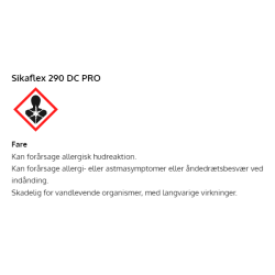 Sikaflex 290 DC nddemasse skibsdk sort 600 ml ps