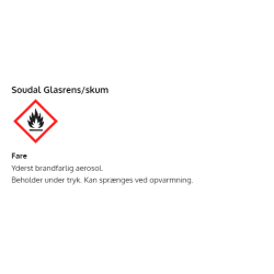 Soudal glasrens/skum spray 400 ml