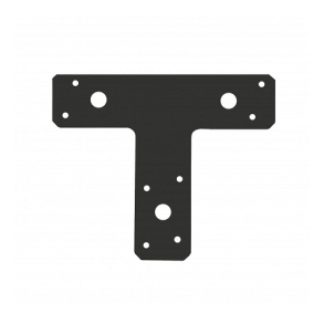 Sortlakeret T-Jern Z-Pro 150 mm