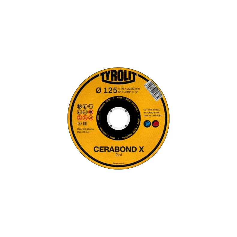 Tyrolit skreskive 125 X 1,6