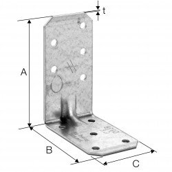 Galv. vinkelbeslag AA60280