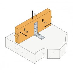 Galv. vinkelbeslag AG40312