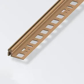 Breprofil PVC 13,5-16,5mm 1 mtr - lysebrun