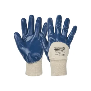 Blue grip gummihandske m/rib str. 9