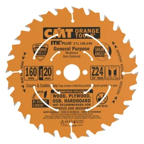 Cmt hm rundsavklinge 160x20 mm td24