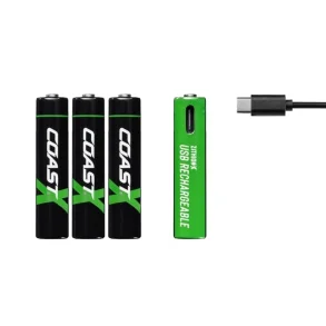 Coast AAA usb-c genopladelig batteri