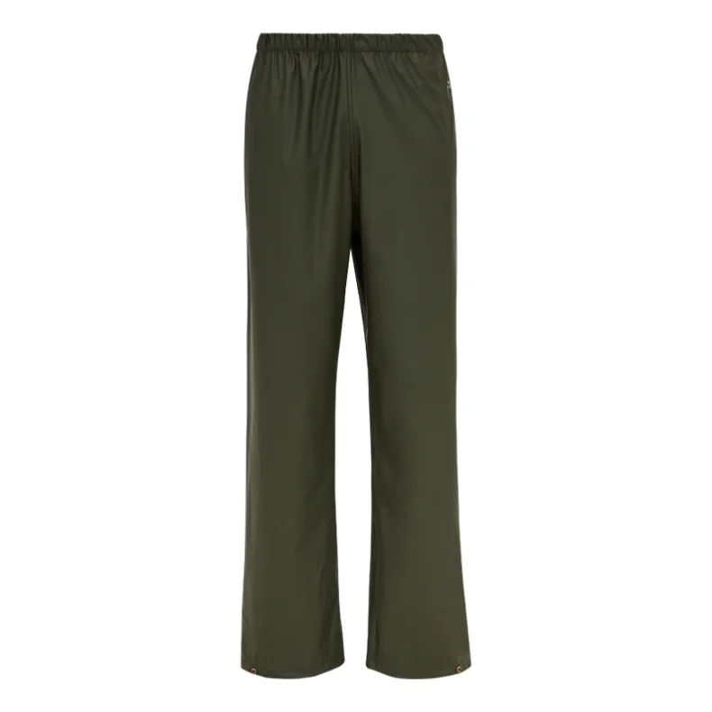 ELKA Regnbukser Dry Zone PU Oliven Str.3XL