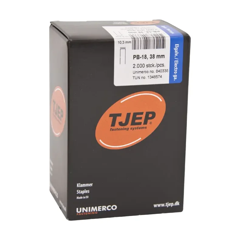 Tjep Glv klammer pb.18-38 mm - 2000 stk (840338)