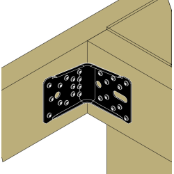 Simpson vinkelbeslag Z-pro sort