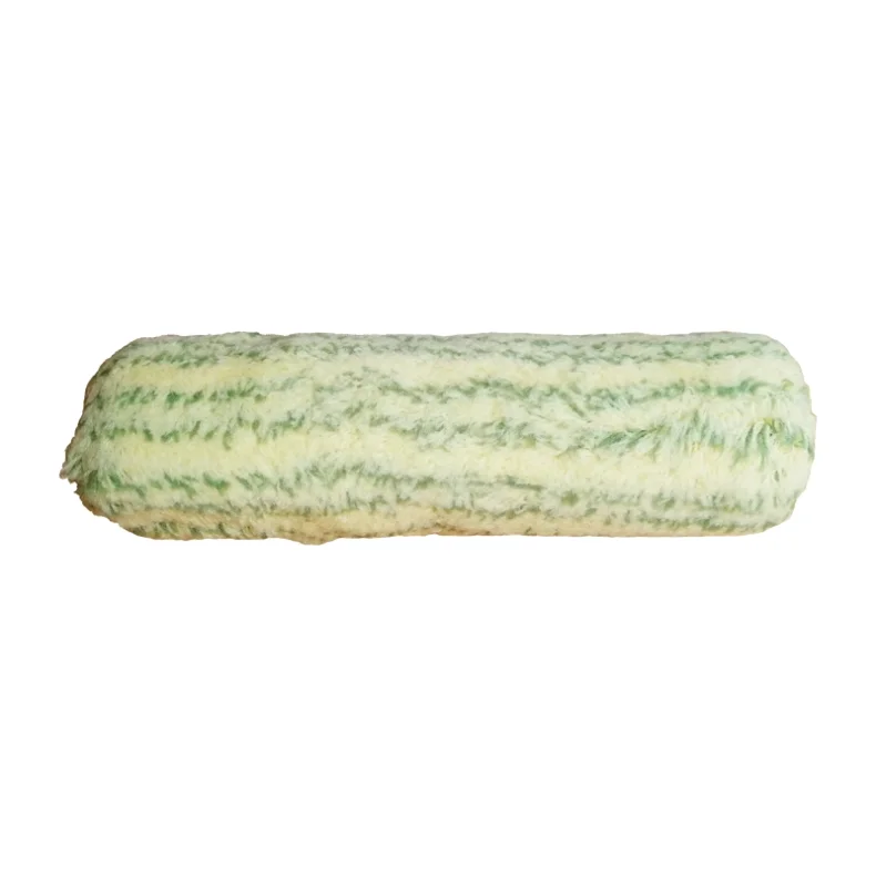 Malerulle 25 cm polyamid - gul med grn stribe