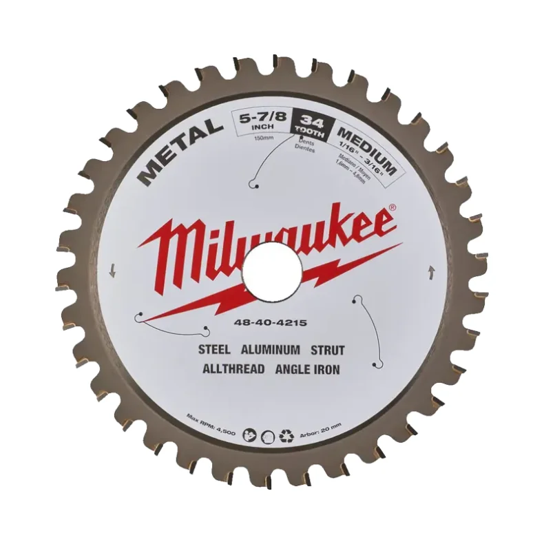 Milwaukee hm klinge 150x20 mm 34 tands 4932479554